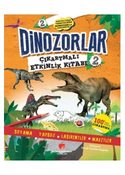 Dinozorlar Çıkartmalı Labirent Boyama Yapboz Maket Etkinlik Kitabı 2 Sabri Ülker Vakfı