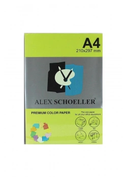 Alex Schoeller Renkli̇ Fotokopi̇ Kağidi A4 Yeşi̇L 100Lü