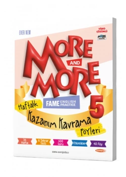 5.Sınıf More More Haftalık Kazanım Föyleri  Kurmay Elt