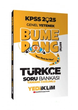 2025 Kpss Gy Bumerang Türkçe Çözümlü Soru Bankası  Yediiklim