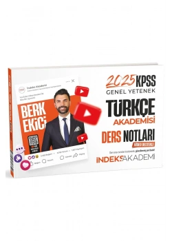 2025 Kpss Gy Türkçe Akademisi Ders Notları  İndeks