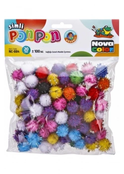 Nova Color Ponpon Simli 20 Mm (100 Lü) Nc-884
