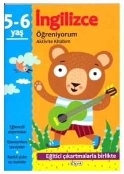 5-6 Yaş İngilizce Öğreniyorum Aktivite Kitabım  Çiçek Yayın