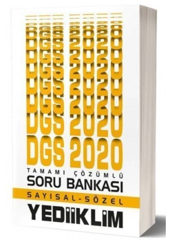 Dgs 2020 Sayısal Sözel Çözümlü Soru Bankası Yediiklim