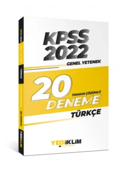 Kpss 2022 Gy Türkçe 20 Çözümlü Deneme  Yediiklim