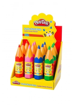 Play-Doh 12 Renk Jumbo Kuruboya Plastik Tüp Ku020