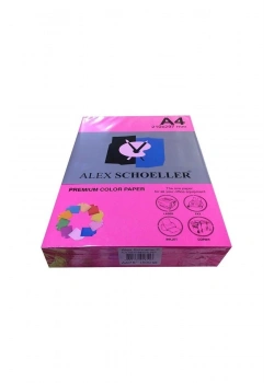 Alex Schoeller Renkli̇ A4 Kağidi 80 Gr Pembe 100 Lü