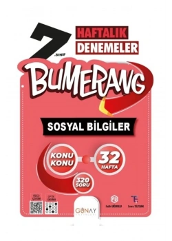 Günay 7.Sınıf Sosyal Bilgiler 32 Haftalık Denemeler Bumerang