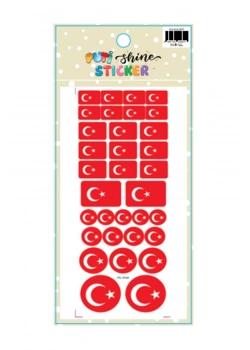 Viva Puti Shıne Sticker Türk Bayrağı 09971