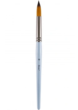 Brons123 Serisi Sulu Boya Ve Akrilik Boya Fırçası Sentetik Kil Yuvarlak Uç -18 Kod:Br-766