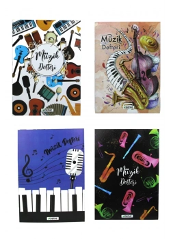 Defne Müzik Defteri Dikişli A4 20X28 24 Yaprak Dfn-0561