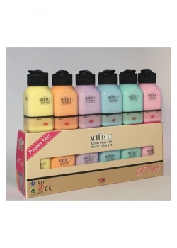 Lisans Artdeco Akrilik Boya 75 Ml 6 Lı Pastel Renk  Lv-Y-070I-As2
