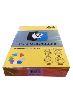 Alex Schoeller Renkli̇ Fotokopi̇ Kağidi 500 Lü A4 Altın Sarı Alx-600