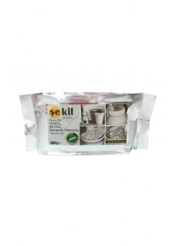 Şekil Kil Seramik Hamuru 500Gr Beyaz