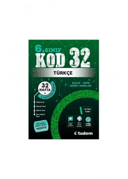 Tudem 6.Sınıf Türkçe Kolay Orta Düzey Sorular Kod 32