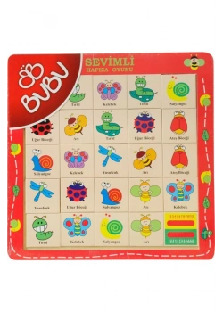 Bu-Bu Ahşap Puzzle Sayılar Rakamlar  Hafıza Oyunu Kod:Bubu-Ap0061