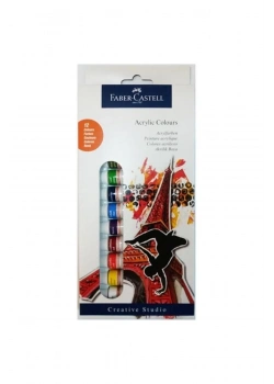 Faber Akrilik Boya 12 Renk 12 Ml Tüp 5188169501