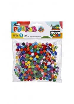 Nova Color Ponpon Simli 10 Mm (200 Lü) Nc-883