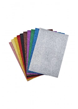 U-4 20X30 Renkli Eva Simli Yapışkanlı 10 Renk A4