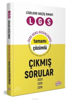 Editör Lgs 2018-2020 Çıkmış Çözümlü Sorular