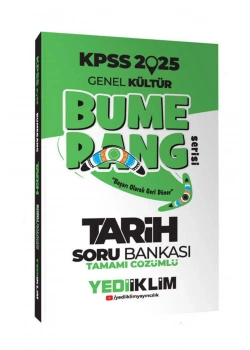 2025 Kpss Gk Bumerang Tarih Çözümlü Soru Bankası  Yediiklim