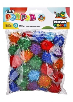 Nova Color Ponpon Simli 30 Mm (50 Li) Nc-885