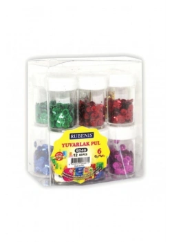 Rubenis Renkli Yuvarlak Pul