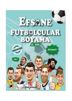 Efsane Futbolcular  Stickerli  Maskeli   Boyama  Kitabı  Yeti Kitap