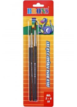 Brons Suluboya Fırça Seti 2-6-10 Numara Br-672