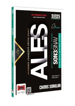 Yargı 2025 Ales Sayısal Sözel Son 3 Sınav Çıkmış Sorular Çözümlü