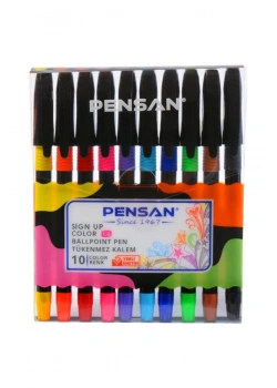 Pensan Sign Up Tükenmez Kalem 1 Mm 10 Renk pe2410su10