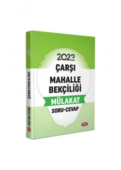 Data 2022 Çarşı Mahalle Bekçiliği Mülakat Soru Cevap