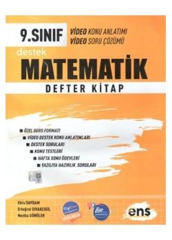 *Kampanya* Ens 9.Sınıf Destek Matematik Defter Kitap