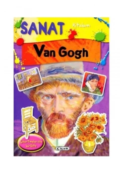 Sanat Kitabım Van Gogh Çıkartmalı  Çiçek Kitap