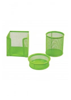 Temat 1000 3Lü Masa Seti Açık Yeşil (Kalemlik- Ataş-Kağıtlık) Kod:287768