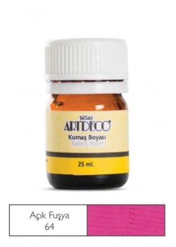 Lisans Artdeco Kumaş Boyası 25Ml. Tulıp Fuchıa Açık Fuşya  Lv-Y-010A-64