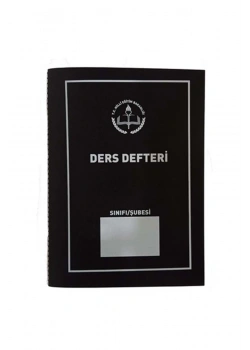 8 Ders Yoklamasız Kuşe Ders Defteri  Bordo İea