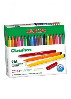 Alpino Standart Keçeli Kalem Classbox 216 Adetlik Set Ar 108