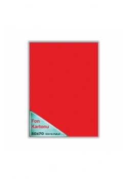 Umut Fon Kartonu 48X68 Kırmızı 110 Gr.
