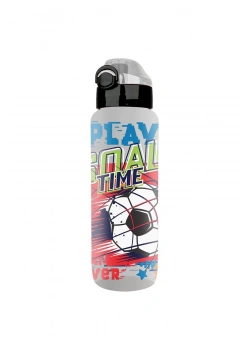 Noki Kids Su Matarasi Tritan Pipetli Kapak Soft Touch Askılı Gri 550 Ml T-0101-020
