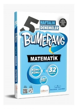 Günay 5.Sınıf Matematik Akıllı Etkinlikli Kitap Bumerang Serisi
