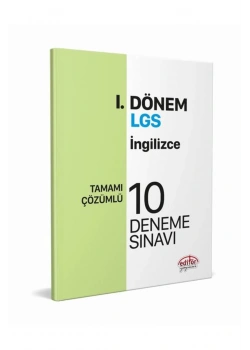 Editör Lgs 1.Dönem İngilizce 10 Deneme Sınavı