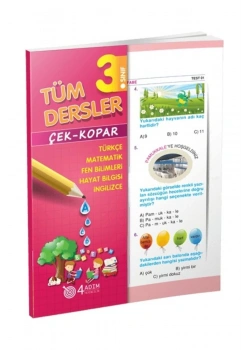 3D Sınıf Tüm Dersler Yaprak Test 4 Adım