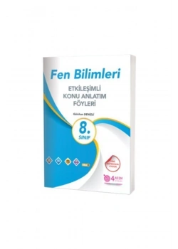 4 Adım 8. Sınıf Fen Bilimleri Etkileşimli Konu Anlatim Föyleri