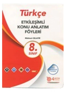 4 Adım 8. Sınıf Türkçe Etkileşimli Konu Anlatim Föyleri