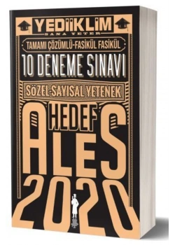 2020 Ales Sözel Sayısal 10 Deneme Sınavı  Yediiklim