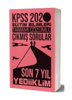 2020 Kpss Eğitim Bilimleri Son 7 Yıl Çözümlü Çıkmış Sorular Yediiklim