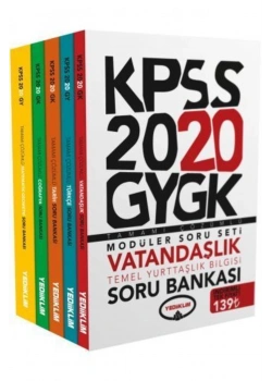 2020 Kpss Gk Gy Tamamı Çözümlü Modüler Soru Bankası 5 Li  Yediiklim