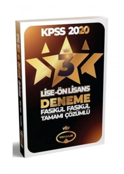 2020 Kpss Lise Önlisans 3 Fasikül Deneme Yediiklim