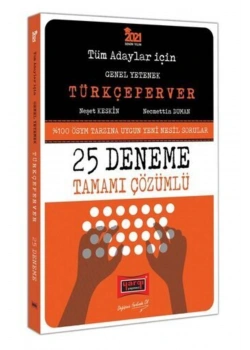 2021 Tüm Adaylar İçin Türkçeperver Çözümlü 25 Deneme  Yargı